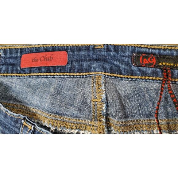 ADRIANO GOLDSCHMIED AG WOMENS THE CLUB BLUE JEANS - SIZE 28x30.5 BOOTCUT DENIM - Picture 6 of 8